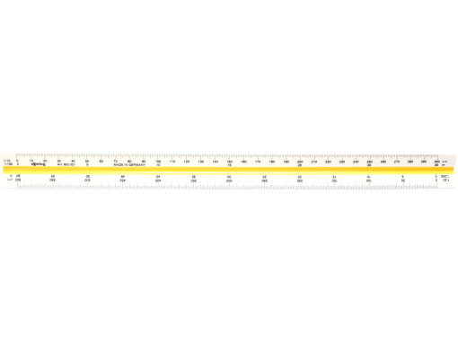 NOS Vintage Rotring Triangular Scale Ruler R8020210 - ARCHITECT 2 In ...