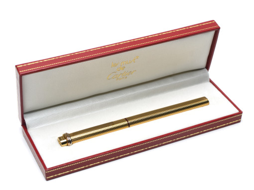 Penna Must de Cartier Vendome roller pen silver rare and exclusive trinity band 
