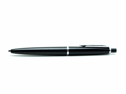 Rare 1960s MONTBLANC Pix No.49 Traveler Black Resin & Chrome Ballpoint Pen Push Button