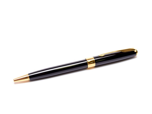 Parker Sonnet Black Lacquer & Gold Plated Trims Ballpoint Pen Made in France