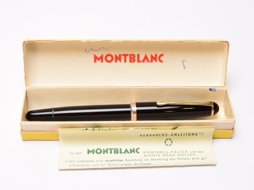 Stunning Oversize NOS in Box Original 1955 MONTBLANC 344 Flexible 14K Gold EF to 3B Nib Fountain Pen
