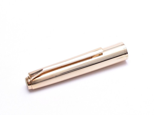 1960s Mint Pelikan M30 (30) Rolled Gold Fountain Pen Cap Replacement Part Full Unit With Clip, Crown Logo and Inner Sleeve Ring