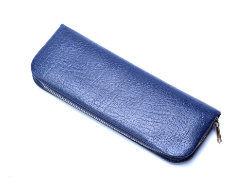 Vintage High Quality Genuine Blue Leather Pouch Case for 3 Fountain / Ballpoint Pens Vintage High Quality Genuine Blue Leather Pouch Case for 3 Fountain / Ballpoint Pens