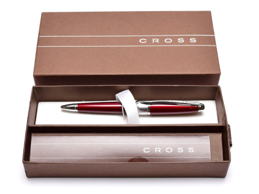 Cross Apogee Titian Red Ball Pen Lacquered Ref AT0122-3 