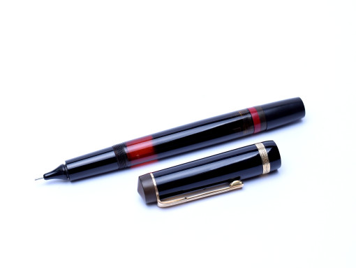 Rare 1950's Amber Red Rotring Rapidograph Tintenkuli Piston Filler 0.8 Technical Drawing Pen