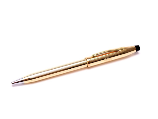 The Original Oversize 1990s CROSS Townsend Made in USA 23K Gold Plated Ballpoint Pen - Made for Philip Morris