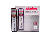 Rotring Tikky Hi-Polymer 0,5mm 2H Pack of 12 Leads for Mechanical Pencil