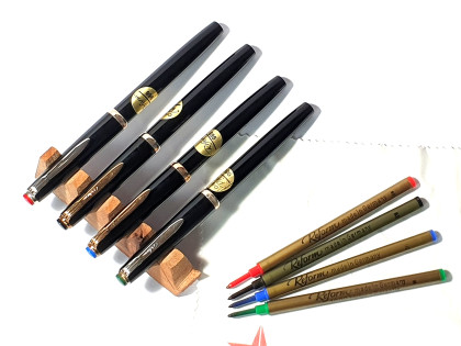 NOS Vintage Rare 1980s Reform No. 966 Rollerball / Fineliner Capped Pen With Black,, Blue, Green or Red Captop and new Refill