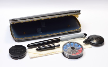 1960s Complete PELIKAN Graphos G2 P1 Based Technical Drawing Drafting Pen Set - Rapidograph - In Leather Pouch