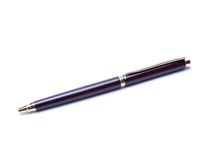 Rare 1992 Pelikan Marsala D381 Lacquer & Gold Ballpoint Pen