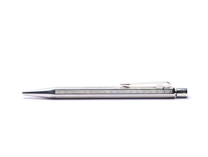 Hexagonal BARLEYCORN Caran d'Ache Ecridor Alpacca Silver 1.18mm Mechanical Pencil