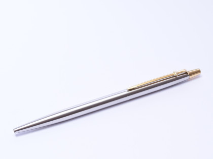 Caran d'Ache MADISON Matte Steel & Gold Plated Ballpoint Pen Swiss Made