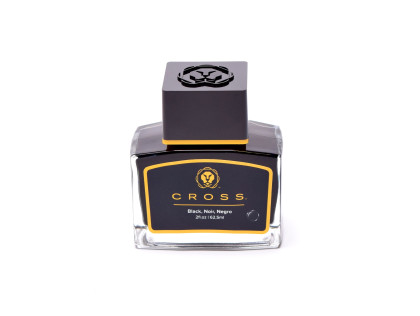 NOS Special CROSS Black Noir Negro Archival ISO Standard Bottled 2 fl. oz. | 62.5ml Fountain / Dip Pen Ink in Glass Bottle