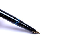 Vintage 1960s KAWECO V61 EF Masterpiece Black Resin 14K Fully Flexible EF Nib Fountain Pen