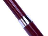 Rare 1970’s Sheaffer 330 Made in Australia Fountain Pen Burgundy Bordeaux Red F Fine Steel Nib