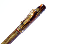 Original 1937-38 Pelikan 101N (m101N) Celluloid Tortoise Brown RHR Piston Fountain Pen