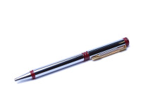 Waterman Forum Stainless Steel Chromed & Red Ballpoint Pen