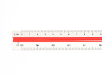 NOS Vintage Rotring Triangular Scale Ruler R80202190 - ARCHITECT DIN In Case