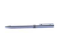 Aurora Marco Polo Stainless Steel Slimline Ballpoint Pen Italy 