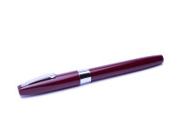 Rare 1970’s Sheaffer 330 Made in Australia Fountain Pen Burgundy Bordeaux Red F Fine Steel Nib