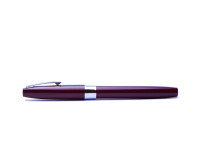 Rare 1970’s Sheaffer 330 Made in Australia Fountain Pen Burgundy Bordeaux Red F Fine Steel Nib