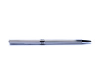  Aurora ‘Marco Polo’ Godron Stainless Steel & Chrome Matte Finish Slimline Ballpoint Pen Italy