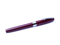 Rare 1970’s Sheaffer 330 Made in Australia Fountain Pen Burgundy Bordeaux Red F Fine Steel Nib