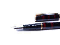 waterman laureat red shadowed marble fountain pen
