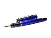 Waterman EXPERT II 2 Lapis Lazuli Blue Marble Nib Fountain Pen