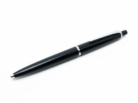 Rare 1960s MONTBLANC Pix No.49 Traveler Black Resin & Chrome Ballpoint Pen Push Button