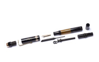 Amazing Lost Brand of Germany 1930s Deutsche Füllhalter Werke München (Anglo-Amer) NATIONAL Juwel No. 517 Fountain Pen Celluloid w/ Helix Spirals Ink Window & 14K Super Flex F Nib from the "Attic Find"