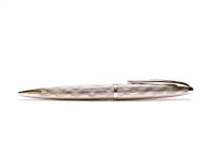 S0909890 NOS Amazing Waterman Carene/CARÈNE ESSENTIAL SILVER ST Wave Ballpoint Pen In Box With Notepad Made in France