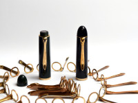 Vintage 1950s Original PELIKAN Fountain Pen Models 120 140 Cap's Clip Gold Filled Unit Part Spare Repair