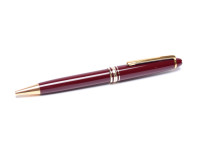 Vintage Montblanc Meisterstuck Masterpiece 164 Burgundy/Maroon Red & Gold Twist Ballpoint Pen