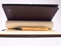 1970s Waterman France (C/F) CONCORD Brushed "Plaque OR G" Brushed Gold Plated 18K Gold Nib Fountain Pen