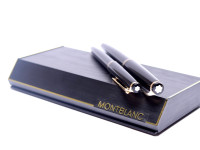 NOS 1960s MONTBLANC No. 24 & 28 14K 585 Gold Flexible EF Extra Fine Nib Fountain & Ballpoint Pen Set New in Box