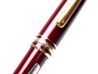 Vintage Montblanc Meisterstuck Masterpiece 164 Burgundy/Maroon Red & Gold Twist Ballpoint Pen