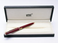 MONTBLANC Classic "Generation" Maroon Burgundy Bordeaux Red & Gold Ballpoint Pen