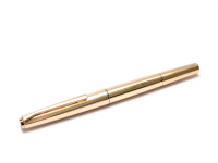Stunning Rare 1960s Pelikan M60 / 60 All Rolled Gold 750 18K HF Nib Piston Filling Fountain Pen