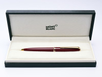 MONTBLANC Classic "Generation" Maroon Burgundy Bordeaux Red & Gold Ballpoint Pen