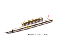 Vintage Steel Montblanc Noblesse Oblige Fountain & Rollerball Pen Body Barrel Part Spare Repair
