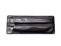 High Quality Parker Black Thick Genuine Leather Pouch Holder For 2 Fountain Rollerball Ballpoint Pens & Pencils