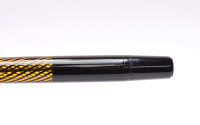 Amazing Lost Brand of Germany 1930s Deutsche Füllhalter Werke München (Anglo-Amer) NATIONAL Juwel No. 517 Fountain Pen Celluloid w/ Helix Spirals Ink Window & 14K Super Flex F Nib from the "Attic Find"