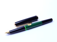 Pelikan MK10 Green & Black EF Nib Fountain Pen In Box