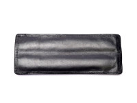 High Quality Parker Black Thick Genuine Leather Pouch Holder For 2 Fountain Rollerball Ballpoint Pens & Pencils