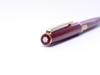 MONTBLANC Classic "Generation" Maroon Burgundy Bordeaux Red & Gold Ballpoint Pen