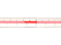 NOS Vintage Rotring Triangular Scale Ruler R8020210 - ARCHITECT 2 In Case