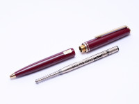 MONTBLANC Classic "Generation" Maroon Burgundy Bordeaux Red & Gold Ballpoint Pen