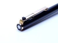 MONTBLANC No. 784 (780) Brushed Black & Gold Lever "Eleventh Finger" Ballpoint Pen