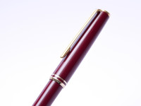 MONTBLANC Classic "Generation" Maroon Burgundy Bordeaux Red & Gold Ballpoint Pen